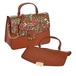 IMAN interchangeable flap handbag